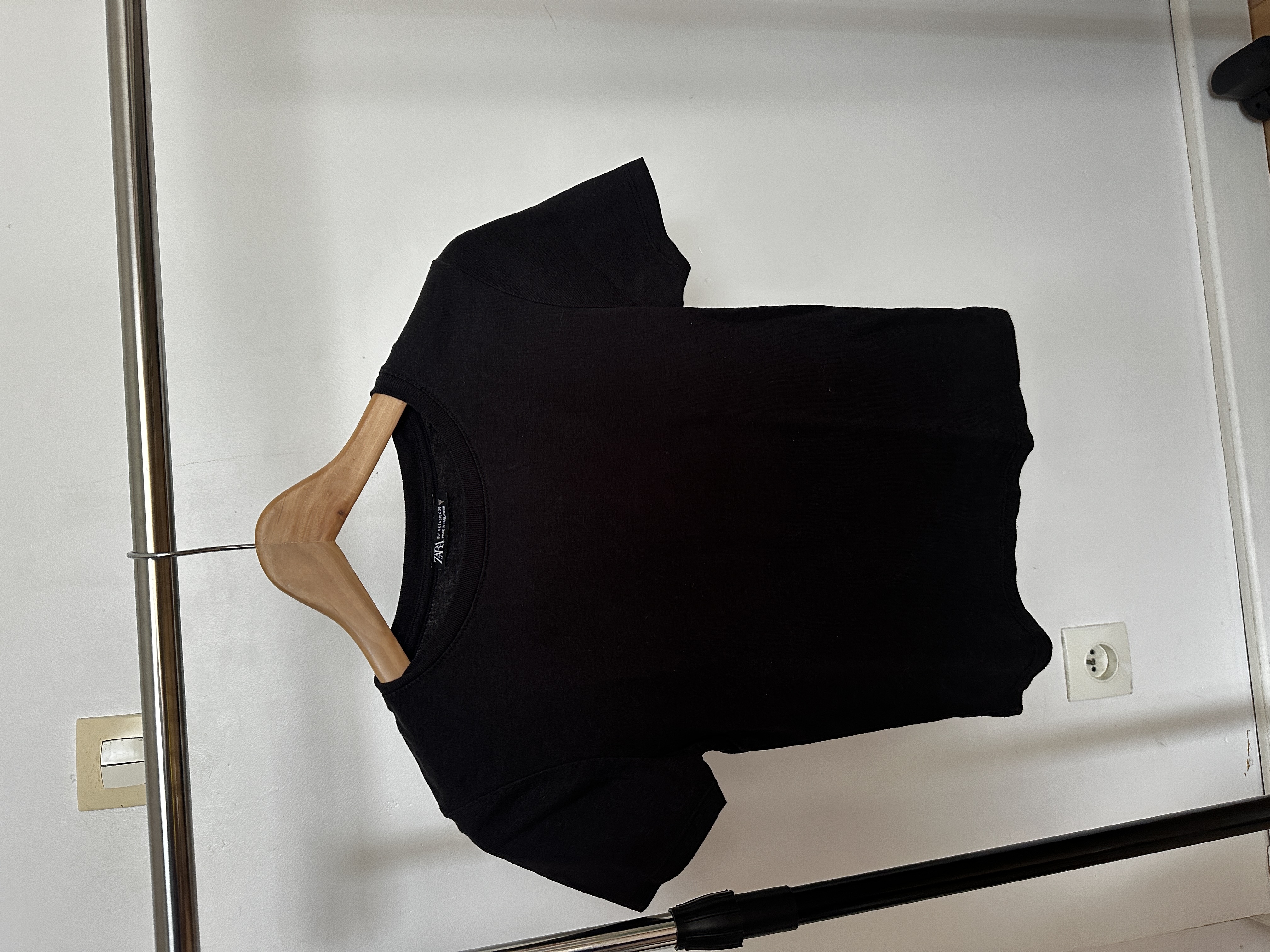 T shirt noir basic Zara S
