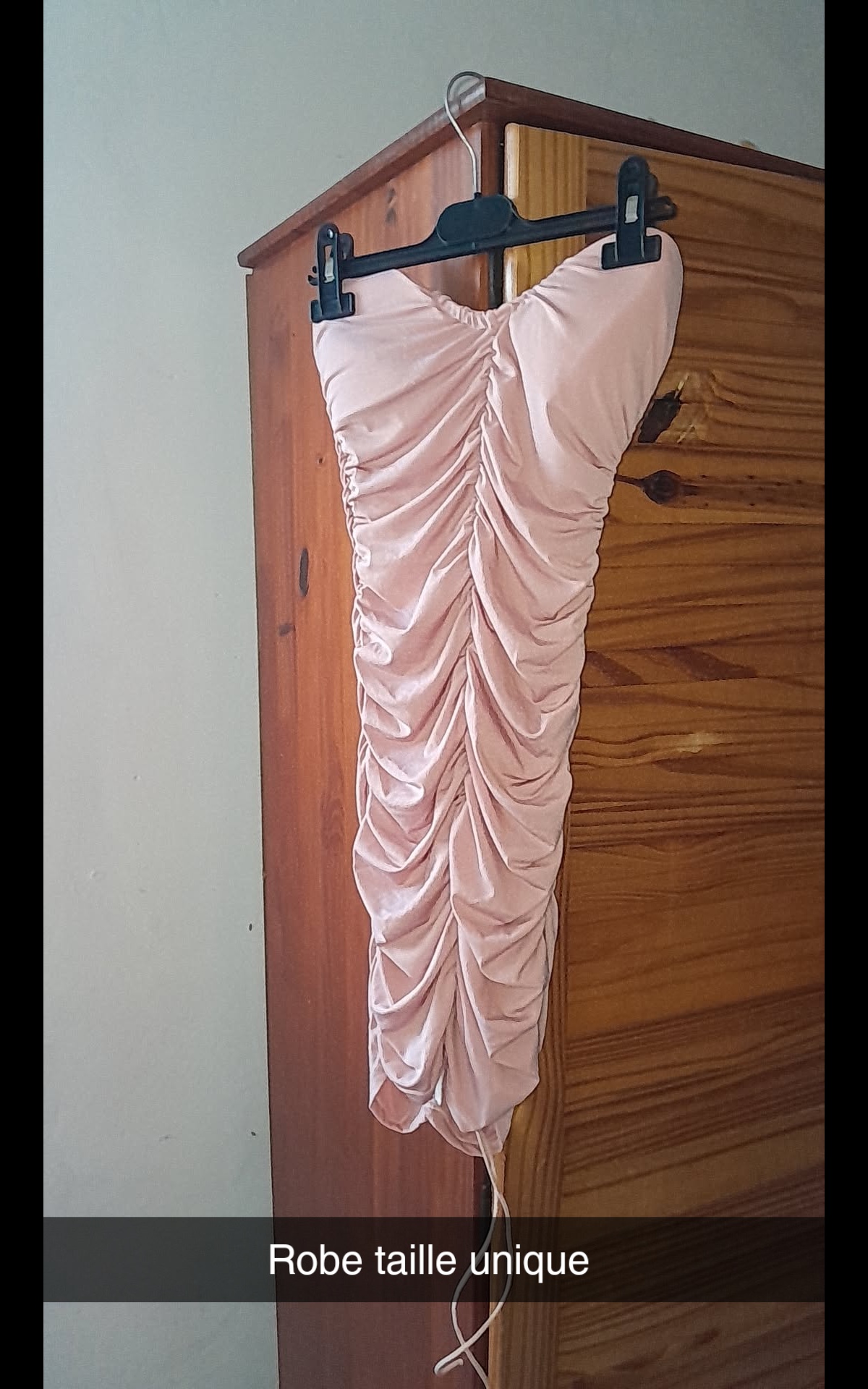 Robe frippé rose