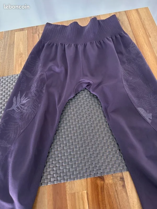 Legging violet femme XS neuf