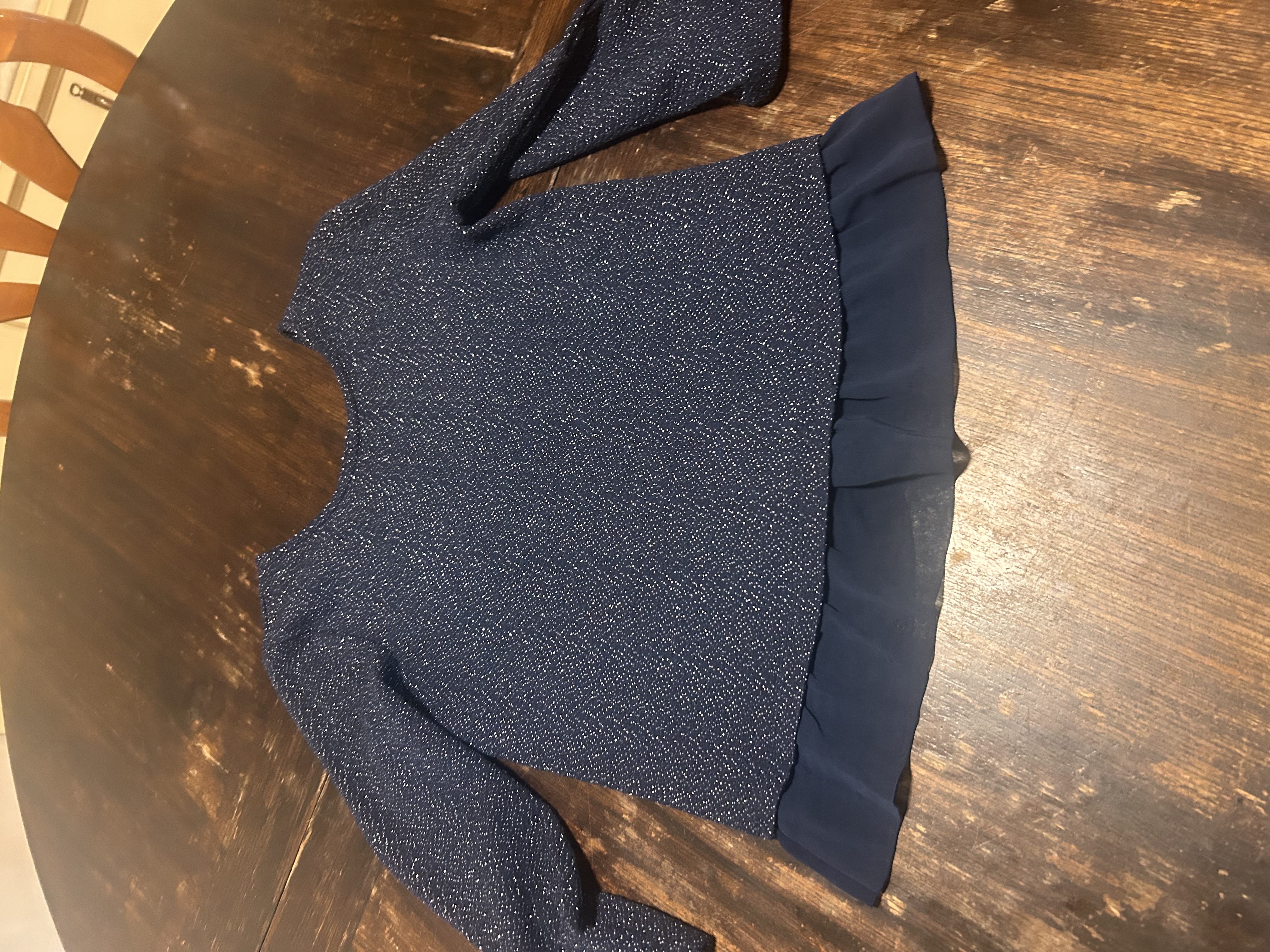 Haut à paillette bleu