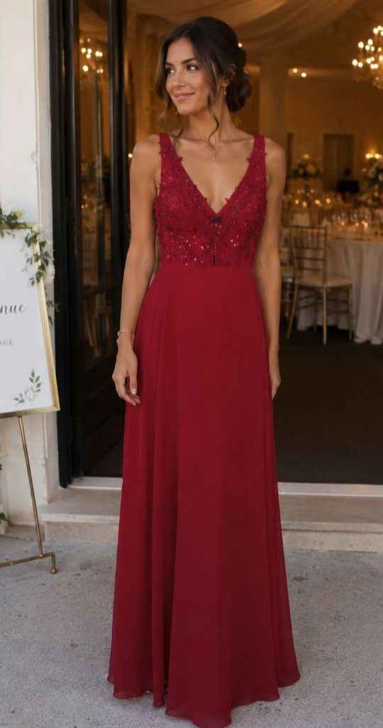 Robe rouge cortège 46/48