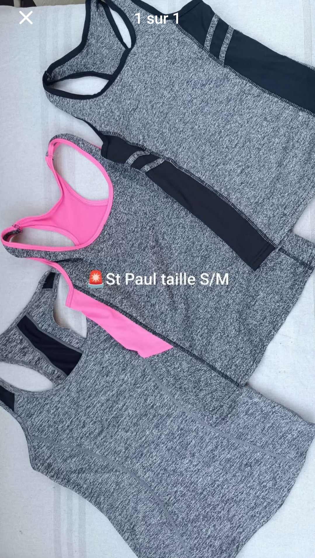 Lot débardeur short
