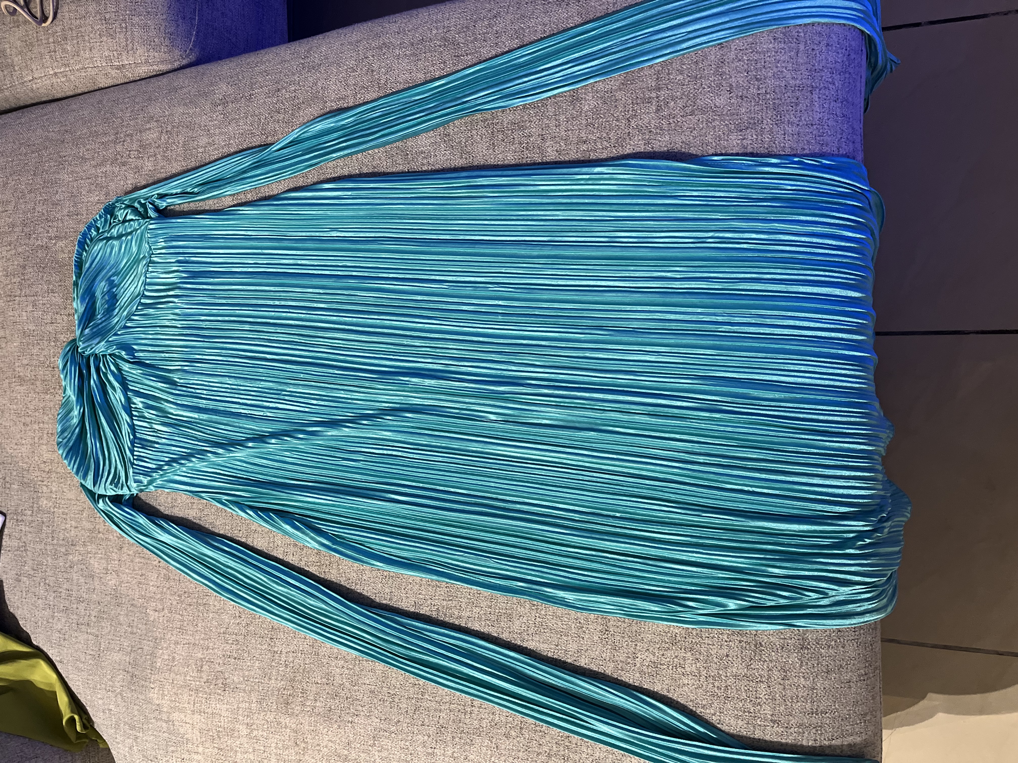 Robe longue manche