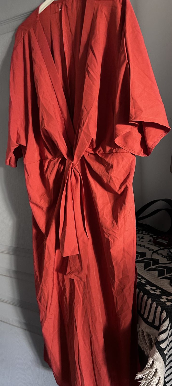 Robe longue rouge grande taille