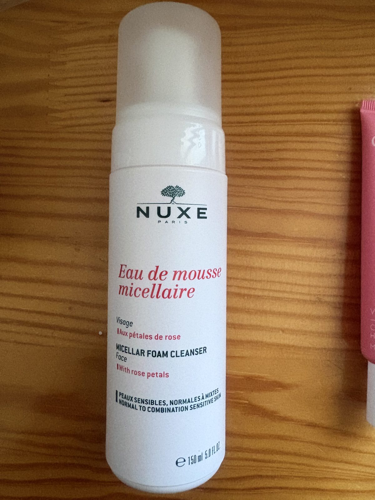 Nuxe mousse nettoyante vert rose
