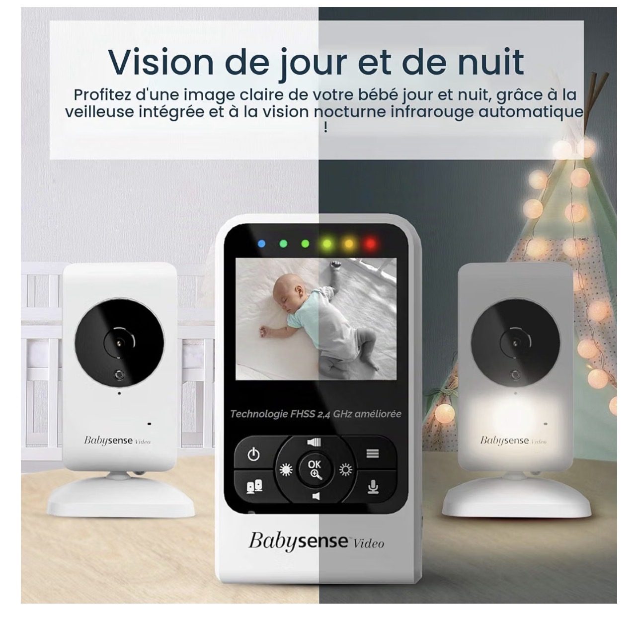Moniteur vidéo surveillance pour Bébé.