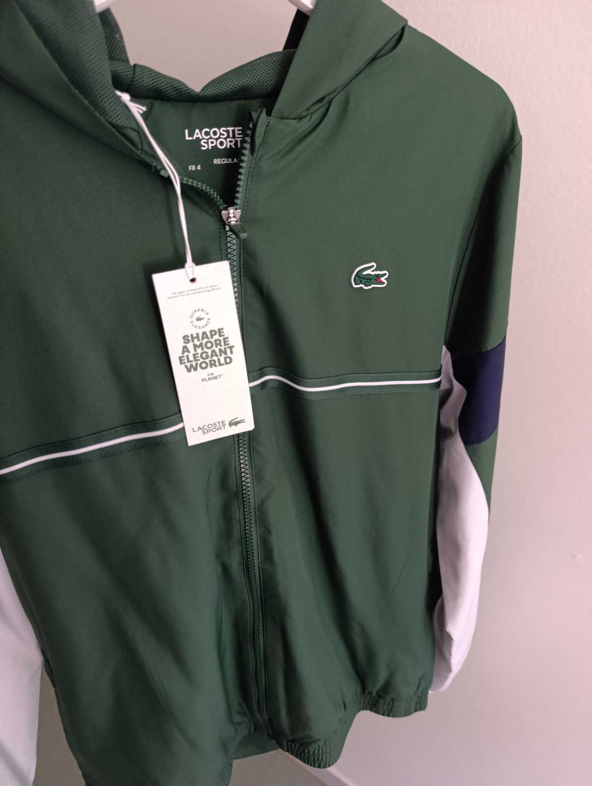 Veste lacoste verte neuf