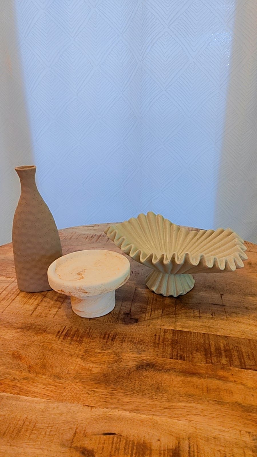Ensemble de 3 décorations sculpturales
