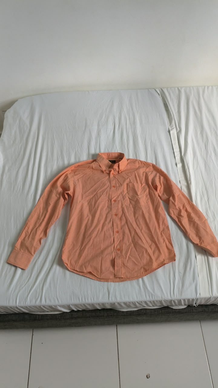 Chemise saumon, manches longues — L
