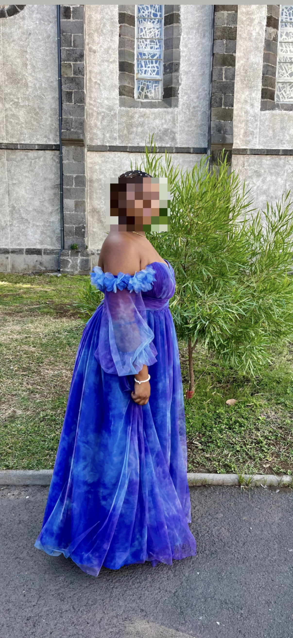 Robe cortège bleu