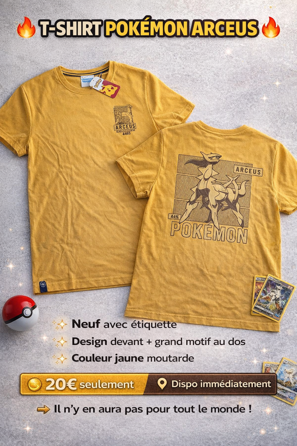 T-shirt Pokémon Arceus