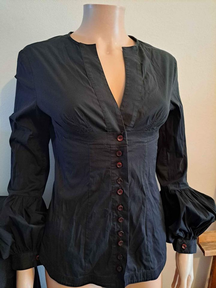 Chemisier de créateur, Noir, mis une seule fois ,taille 36