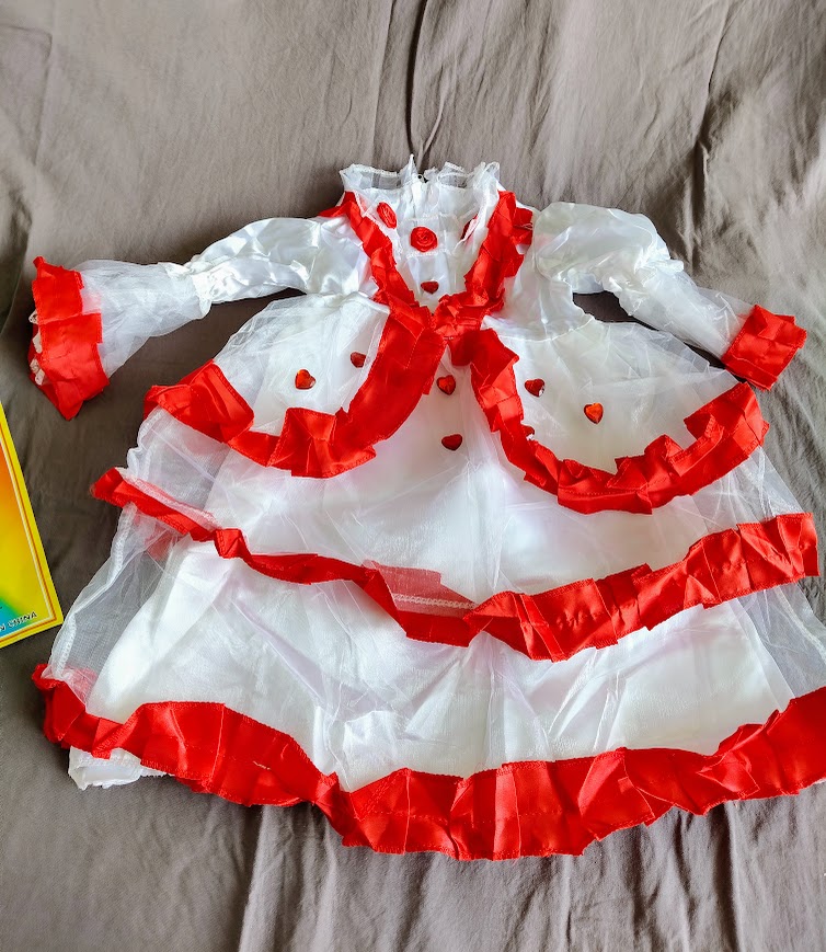 Déguisement Princesse coeur rouge fillette