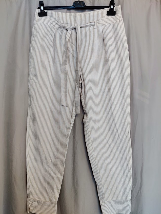 Pantalon imprimé blanc doré fem t38 LPB