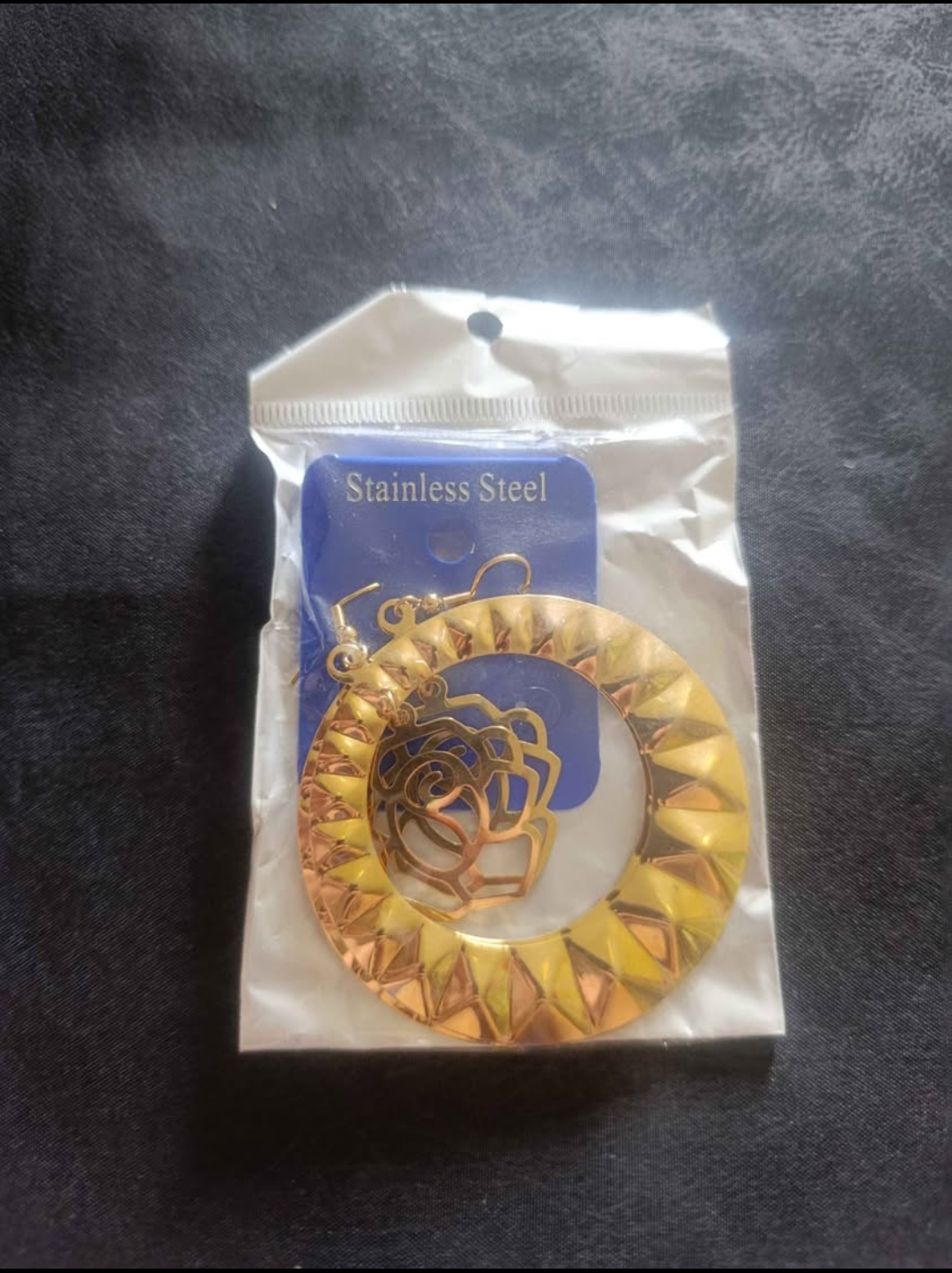 Boucle d'oreille en Acier Inoxydable, couleur Or