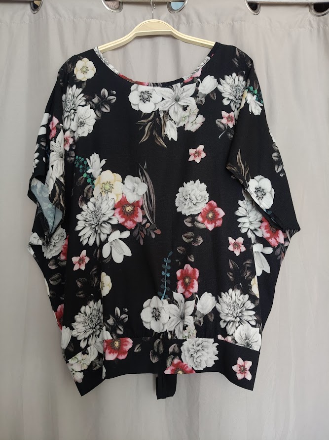 Haut blouse imprimé fleuri T M/L
