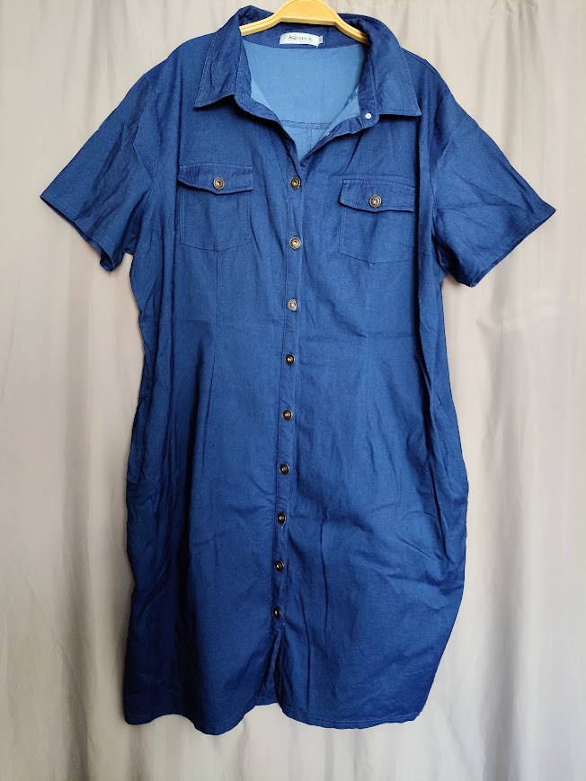 robe en Jean élastane grande taille 48 NEUF KENZA